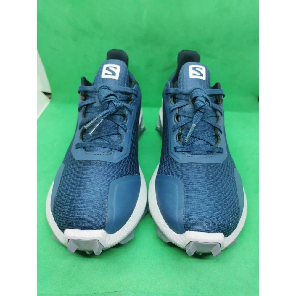 Salomon Women's Gore-Tex Trail Hiking Running Shoes Alphacross GTX Blue Size 7.5